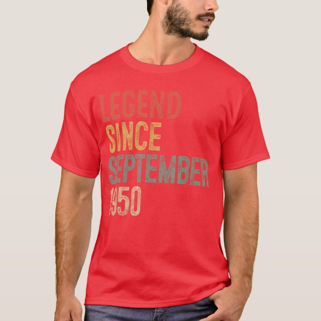 Legend 1950 75-årspresenter för män kvinnor 75 År T Shirt (Framsida)