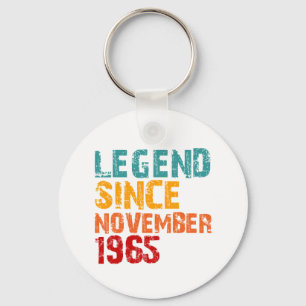Legend 1965 60-årspresenter för män kvinnor 60 År Nyckelring