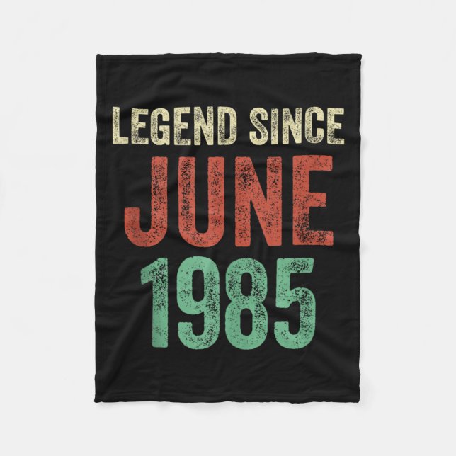 Legend 1985 40-årspresenter för män och kvinnor 40 fleecefilt (Framsidan)