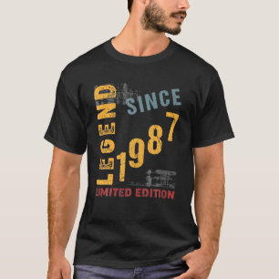 Legend 1987 35e År Begränsadt födelsedag T Shirt