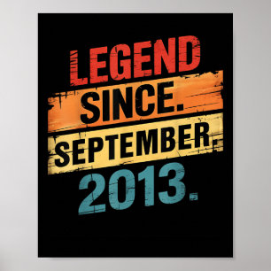 Legend 2013 12-årspresenter för pojke flicka 12 år poster