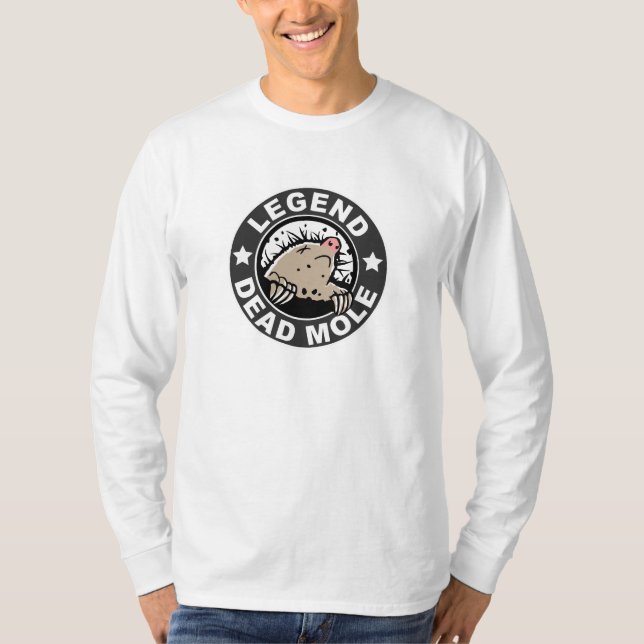 Legend av den döda Molelångärmaden Tee (Framsida)