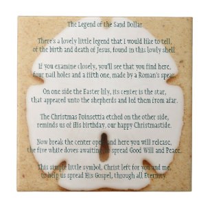 Legend av Sanddollaren Kakelplatta