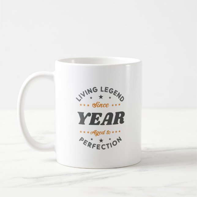 Legend Birthday Gift | PERSONLIG Kaffemugg (Vänster)