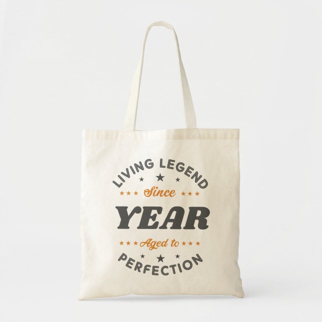 Legend Birthday Gift | PERSONLIG Tygkasse (Framsidan)