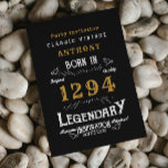 Legend Birthday Inbjudningar<br><div class="desc">För de legender som firar sin födelsedag har vi det idealiska födelsedagsfest inbjudan. Den svarta bakgrunden med en vit och guld vintage-typografi är enkel och ändå elegant med ett retromärke. Anpassa enkelt texten för den här födelsedagspresenten med hjälp av den mall som tillhandahålls. Fler gåvor och party-förnödenheter finns tillgängliga med...</div>