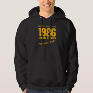 Legend Born 1986 Birthday Vintage Firande Hoodie