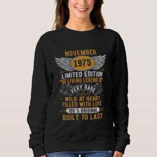 Legend Born i november 1975 Vintage Birthday T Shirt