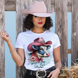 Legend-Dairy Cow-Girl Cow Älskare T Shirt