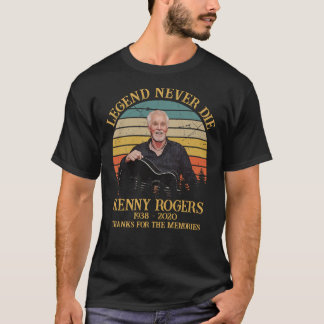 Legend Die Kenny Rogers Retro tackar för T Shirt
