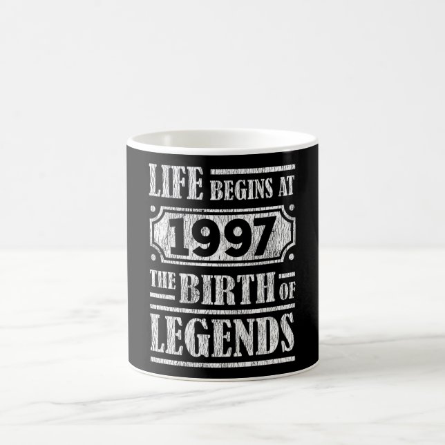 Legend Född 1997 Retro Vintage Födelsedagspresent Kaffemugg (Center)