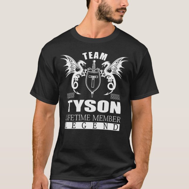 Legend för medlem i teamTYSON-livstid T Shirt (Framsida)