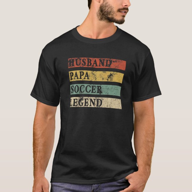 Legend-fotboll för fotboll i manar Fars dag Make P T Shirt (Framsida)