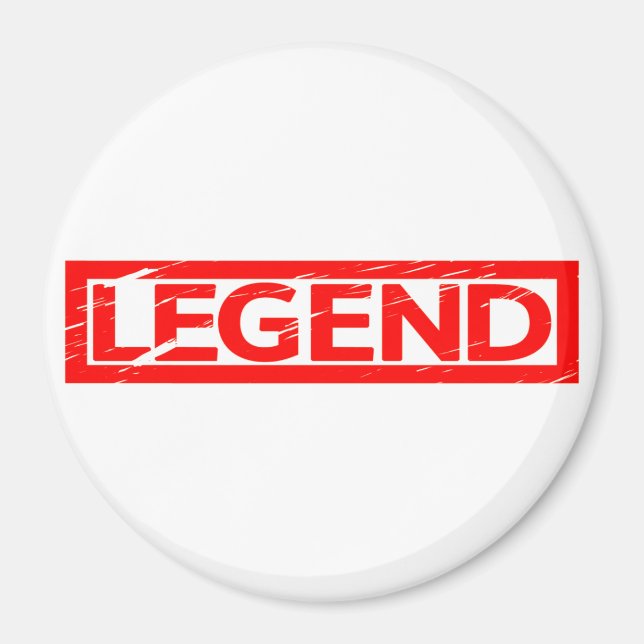 Legend Frimärke Magnet (Framsidan)