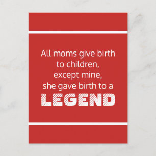 Legend Funny Sayed Typography Vykort
