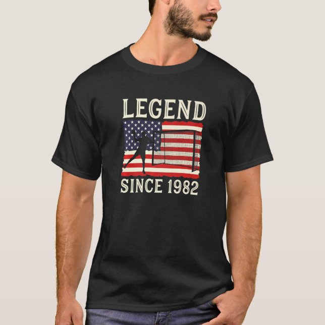 Legend Handball Player Since 1982 Handballer Handb T Shirt (Framsida)