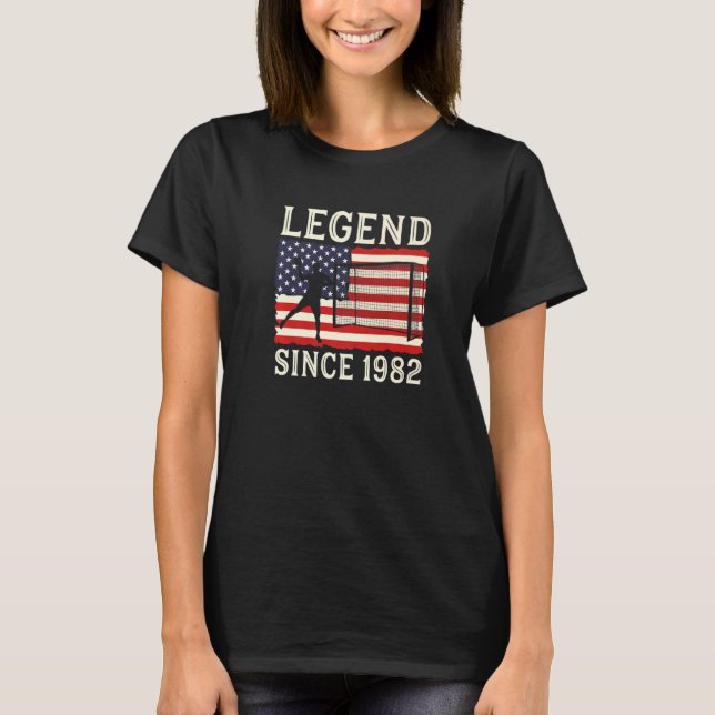 Legend Handball Player Since 1982 Handballer Handb T Shirt (Framsida)
