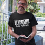 Legend har återvänt t shirt<br><div class="desc">Den här designen skapades genom digital grafik. Du kan ändra stil på den här skjortan genom att välja Mer > under alternativet stil. Det kan vara personlig genom att klicka på anpassningsknappen och ändra färg, lägga till namn, initialer eller ord som du vill ha. Kontakta mig på colorflowcreations@gmail.com om du...</div>