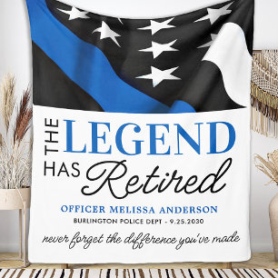 Legend har återvänt till Blue Flagga Police Pensio Fleecefilt