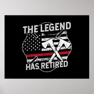 Legend har dragit tillbaka brandmannen Pension Poster