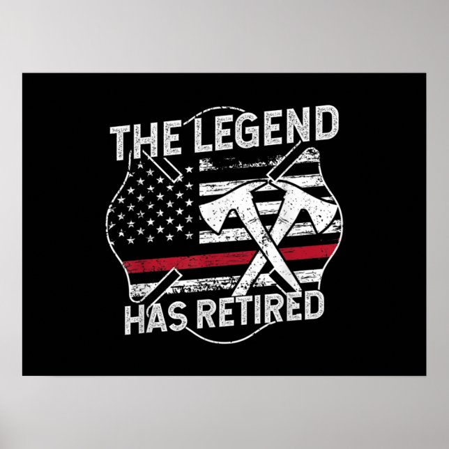 Legend har dragit tillbaka brandmannen Pension Poster (Framsidan)
