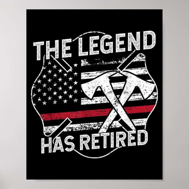Legend har dragit tillbaka brandmannen Pension Poster (Framsidan)