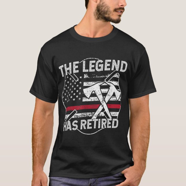 Legend har dragit tillbaka brandmannen Pension T Shirt (Framsida)