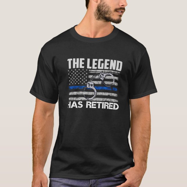 Legend har dragit tillbaka polisstyrkan Pension US T Shirt (Framsida)
