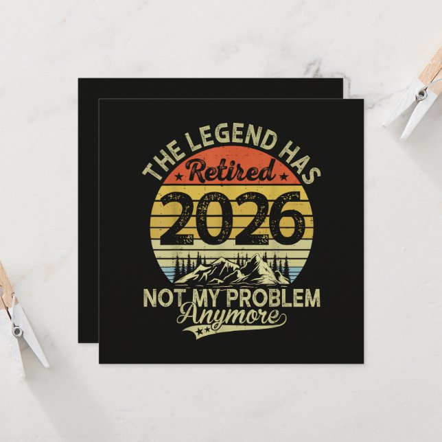 Legend Har Gått I Pension 2026 Inte Mitt Problem (Fram/Back In Situ)