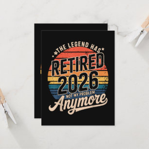 Legend Har Gått I Pension 2026 Inte Mitt Problem L Inbjudningar