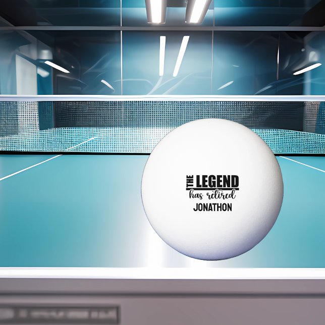 Legend har pensionerat Pension Pingisboll (Skapare uppladdad)