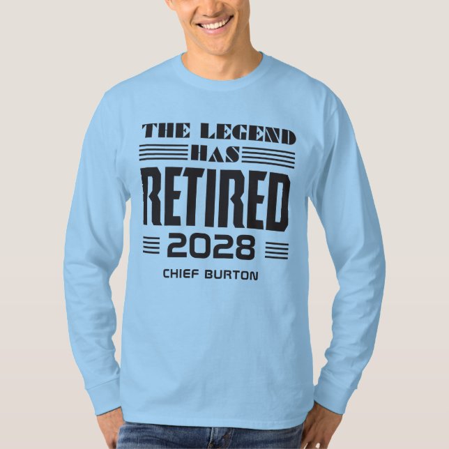 Legend har sagt upp polischefen Pension T Shirt (Framsida)
