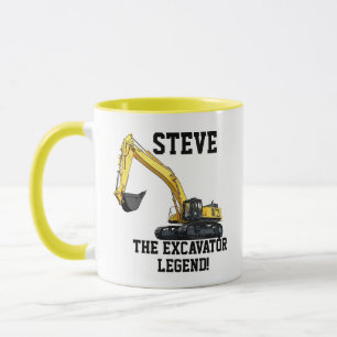 Legend Heavy Equipment Operator för funny exavator Mugg