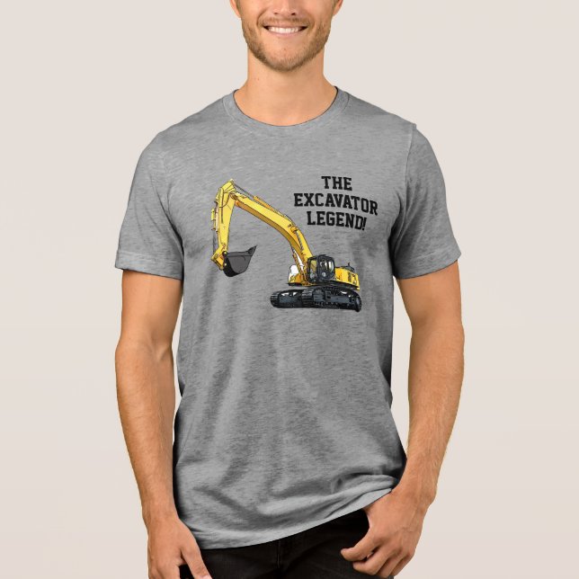 Legend Heavy Equipment Operator för funny exavator T Shirt (Framsida)