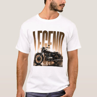 Legend Lyxig Motorcykel Arv Grafik T Shirt
