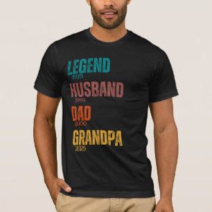 Legend Make Pappa Grandpa Anpassningsbar Years Ret T Shirt