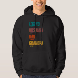 Legend Make Pappa Grandpa Customiears Retro Hoodie