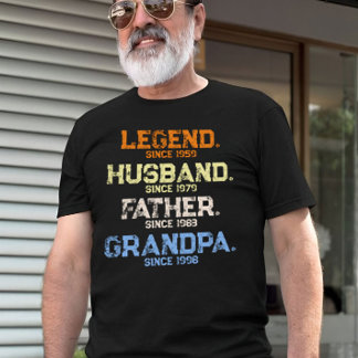 Legend Make pappa GRANDPA Customized T Shirt