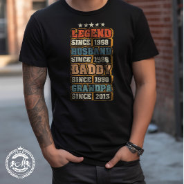 Legend Make pappa Grandpa Customized T-Shirt