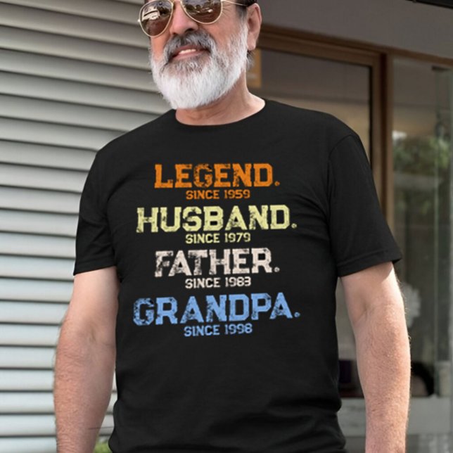 Legend Make pappa GRANDPA Customized T Shirt (Skapare uppladdad)