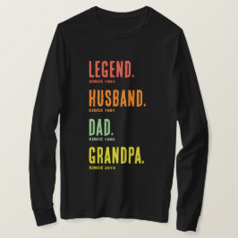 Legend Make Pappa Grandpa sedan Långärmad T Shirt