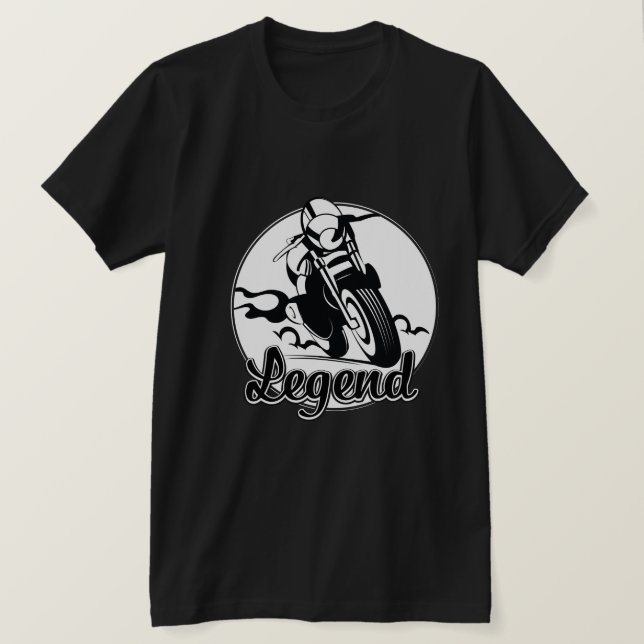 Legend Motorcykel T Shirt (Design framsida)