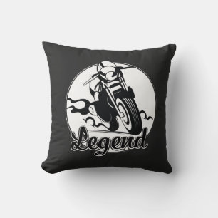 Legend Motorcykel T-Shirt Kudde