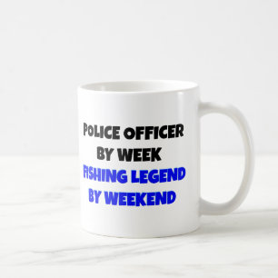 Legend polis för fiske kaffemugg