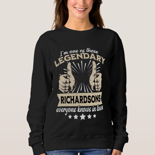 Legend Richardson Surname Richardson Efternamn Ric T Shirt (Framsida)