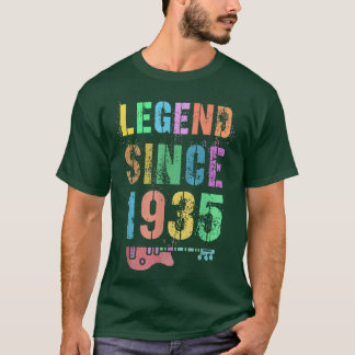 LEGEND Sedan 1935 Fantastisk Rockstar 87:e födelse T Shirt
