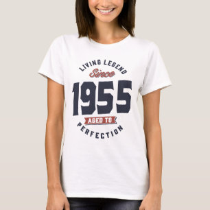 Legend sedan 1955 års födelsedagspresent t shirt