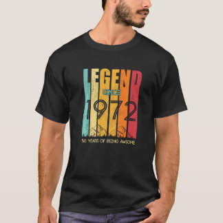 Legend sedan 1972 50 år av att vara fantastisk t shirt