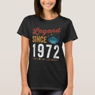 Legend sedan 1972 Födelsedag Retro Vintage T Shirt