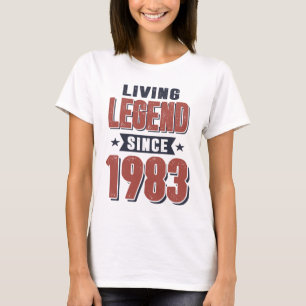 Legend sedan 1983 födelsedagsgåva t shirt